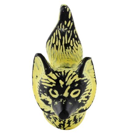 Yellow Fox Face Distressed Iron Cabinet Knobs